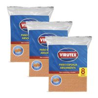 Paño Esponja Absorbente VIRUTEX Paquete 8 x3un