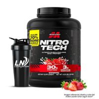 Nitrotech Whey Protein - Nitrotech Performance 4 LB - Strawberry + Shaker