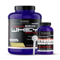 Prostar 100 % Whey 5 LB Vainilla Crema + Creatina Ultimate Nutrition 300 g + Scoop