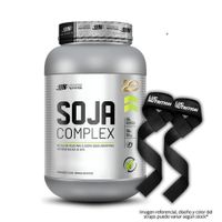 Soja Complex 1.5 KG Proteina de Soja Vegana - Cookie and Cream + Straps