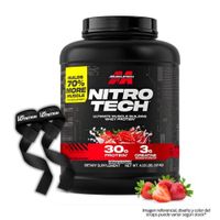 Nitrotech Whey Protein - Nitrotech Performance 4 LB - Strawberry + Straps