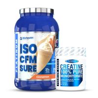 Proteina Isolatada PLATINUM ISO CFM SURE 2 LB - Canela + Creatina Bluhealth Nutrition 300 G