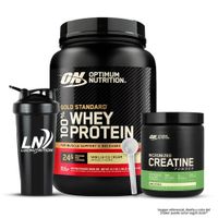 Gold Standard Whey 2 LB - Vainilla Ice Cream + Creatina Optimum Nutrition 300 g + Shaker + Scoop