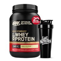 Proteina Gold Standard Whey 2 LB - Vainilla Ice Cream + Shaker