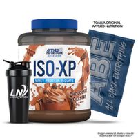 Iso XP 1.8 kg - Chocolate Dessert + Toalla Azul ABE Applied Nutrition + Shaker