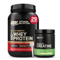 Gold Standard Whey 2 LB - Double Rich Chocolate + Creatina Optimum Nutrition 300 g + Scoop