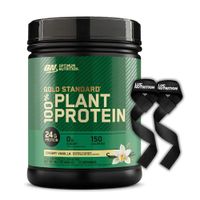 Proteína Vegana Gold Standard 100% Plant Protein 12 Serv - Creamy Vanilla + Straps