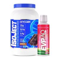 IsoJect 28 Serv Chocolate + Evp-aq Evogen Glicerol 32 serv Watermelon