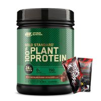 Proteína Vegana Gold Standard 100% Plant Protein 12 Serv - Rich Chocolate Fudge + 2 Sachet Diabolus