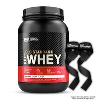 Gold Standard Whey 1.85 LB Proteina Whey ON - Cookie and Cream + Straps