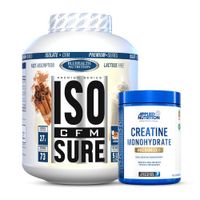 Proteina ISO CFM SURE 5 LB Bluhealth Nutrition - Cinnamon + Creatina Applied Nutrition 500 G