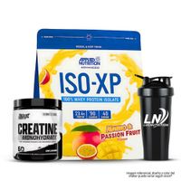 Iso XP 1 Kg 40 servicios - Mango & Passion fruit + Creatina Nutrex Research 300 g + Shaker