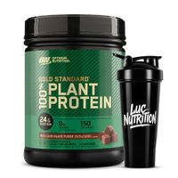 Proteína Vegana Gold Standard 100% Plant Protein 12 Serv - Rich Chocolate Fudge + Shaker