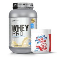 Proteina Whey Pro 1 KG - Vainilla + Creatina Monohidratada Crimson Micronized Creatine 300 G