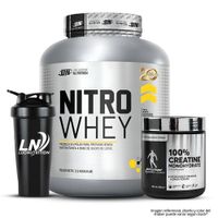 Nitro whey 2.5 Kg Proteina Whey - Chocolate + Creatina Kevin Levrone 300 G + Shaker