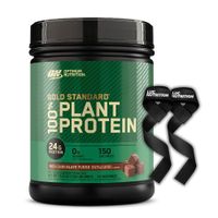 Proteína Vegana Gold Standard 100% Plant Protein 12 Serv - Rich Chocolate Fudge + Straps