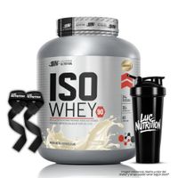 Proteina Isolatada Iso Whey 90 2.5 kg - Vainilla + Straps + Shaker