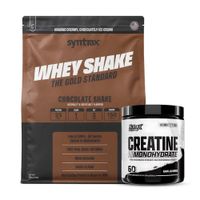 Proteina Whey Shake 5 LB SYNTRAX - Chocolate Shake + Creatina Nutrex 300 G