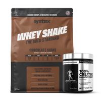 Proteina Whey Shake 5 LB SYNTRAX - Chocolate Shake + Creatina Kevin Levrone 300 G