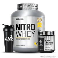 Nitro whey 2.5 Kg Proteina Whey - Vainilla + Creatina Kevin Levrone 300 G + Shaker