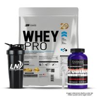 Whey Pro 5 KG Proteina Whey - Chocolate + Creatina Ultimate Nutrition 300 G + Shaker + Scoop