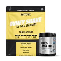Proteina Whey Shake 5 LB SYNTRAX - Vainilla Shake + Creatina Universe Nutrition 150 G