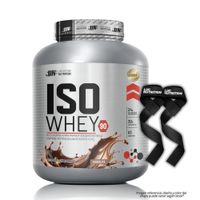 Proteina Isolatada Iso Whey 90 2.5 kg - Chocolate + Straps
