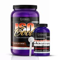 Iso Cool 2 LB Proteina Isolatada - Chocolate + Creatina Ultimate Nutrition 300 G + Scoop