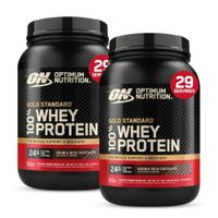 PACK X 02 - Gold Standard Whey 2 LB - Double Rich Chocolate
