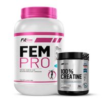 Proteína Fem Pro 1.1 KG - Vainilla + Creatina Universe Nutrition 150 G