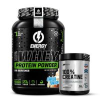 Proteina Whey Protein Powder ENERGY NUTRITION 1 KG - Vainilla + Creatina Universe Nutrition 150 G