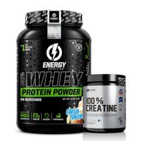 Proteina Whey Protein Powder ENERGY NUTRITION 1 KG - Vainilla + Creatina Universe Nutrition 250 G