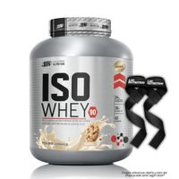 Proteina Isolatada Iso Whey 90 2.5 kg - Cookie and Cream + Straps