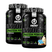 PACK X 02 - Proteina Whey Protein Powder ENERGY NUTRITION 1 KG - Vainilla