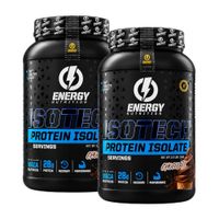 PACK X 02 - Proteina Isolatada ISOTECH Energy Nutrition 1 KG - Chocolate