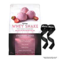 Proteina Whey Shake 5 LB SYNTRAX - Strawberry Shake + Straps