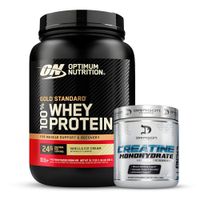 Proteina Gold Standard Whey 2 LB - Vainilla Ice Cream + Creatina Dragon Pharma 300 G