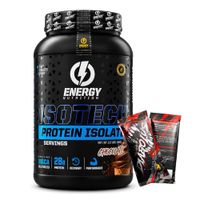 Proteina Isolatada ISOTECH Energy Nutrition 1 KG - Chocolate + 2 Sachet Diabolus
