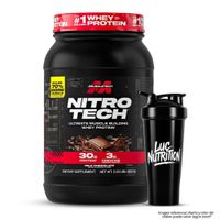 Nitrotech Whey Protein - Proteina Nitrotech Performance 2 LB - Milk Chocolate + Shaker