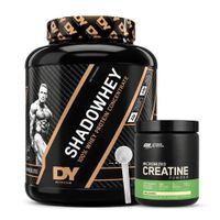 Proteina Shadowhey 2 KG - Chocolate + Creatina Optimum Nutrition 300 G + Scoop