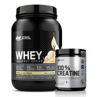 Proteina Whey Gourmet Series 900 G - Vainilla Ice Cream + Creatina Universe Nutrition 250 G