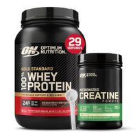Gold Standard Whey 2 LB - Double Rich Chocolate + Creatina Optimum Nutrition 600 G + Scoop