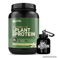 Proteína Vegana Gold Standard 100% Plant Protein / 740 gramos - Creamy Vainilla + Portaproteina