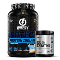 Proteina Isolatada ISOTECH Energy Nutrition 1 KG - Vainilla + Creatina Universe Nutrition 150 G