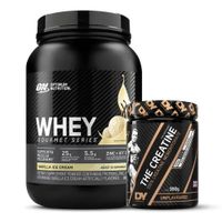 Proteina Whey Gourmet Series 900 G - Vainilla Ice Cream + Creatina Dorian Yates 300 G