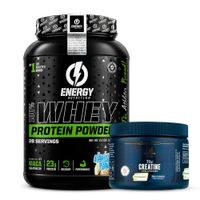 Proteina Whey Protein Powder ENERGY NUTRITION 1 KG - Vainilla + CREAPURE Creatina Myprotein 250 G