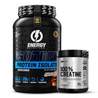 Proteina Isolatada ISOTECH Energy Nutrition 1 KG - Chocolate + Creatina Universe Nutrition 150 G