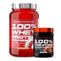 Proteina Whey Protein Professional 920 G SCITEC NUTRITION Vainilla + Creatina Scitec Nutrition 300 G