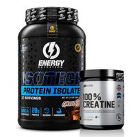 Proteina Isolatada ISOTECH Energy Nutrition 1 KG - Chocolate + Creatina Universe Nutrition 250 G