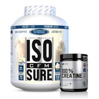 Proteina ISO CFM SURE 5 LB Bluhealth Nutrition - Vainilla + Creatina Universe Nutrition 250 G